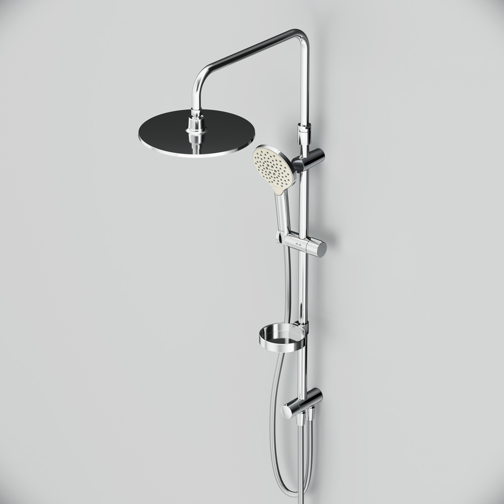 F0780064 душевая система верхний душ 250 мм ручной душ 120 мм 3 функции хром шт. AM.PM Like - Вид №7