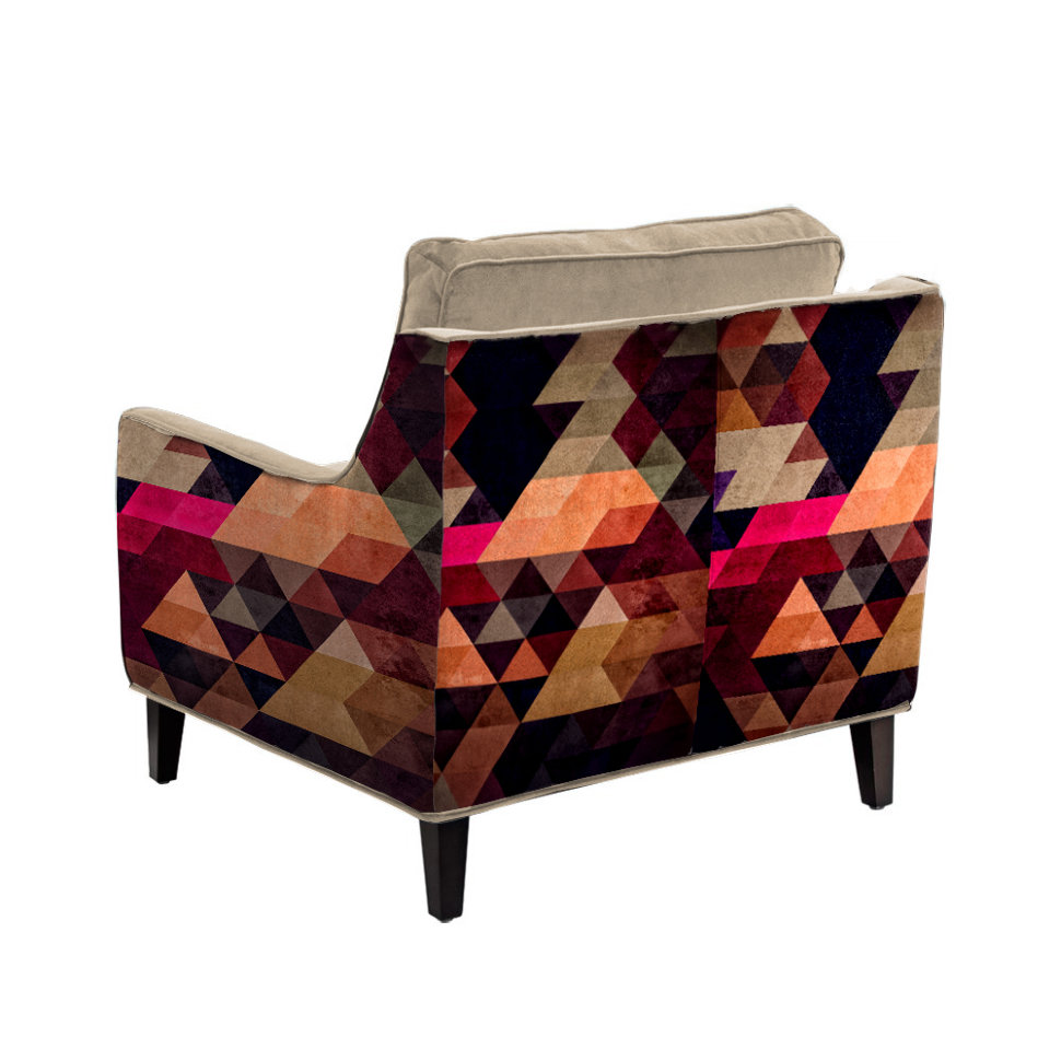 Кресло Triangle Apple Red by James Soares ICON DESIGNE JAMES SOARES 096835 Желтый;коричневый;красный  - Вид №2