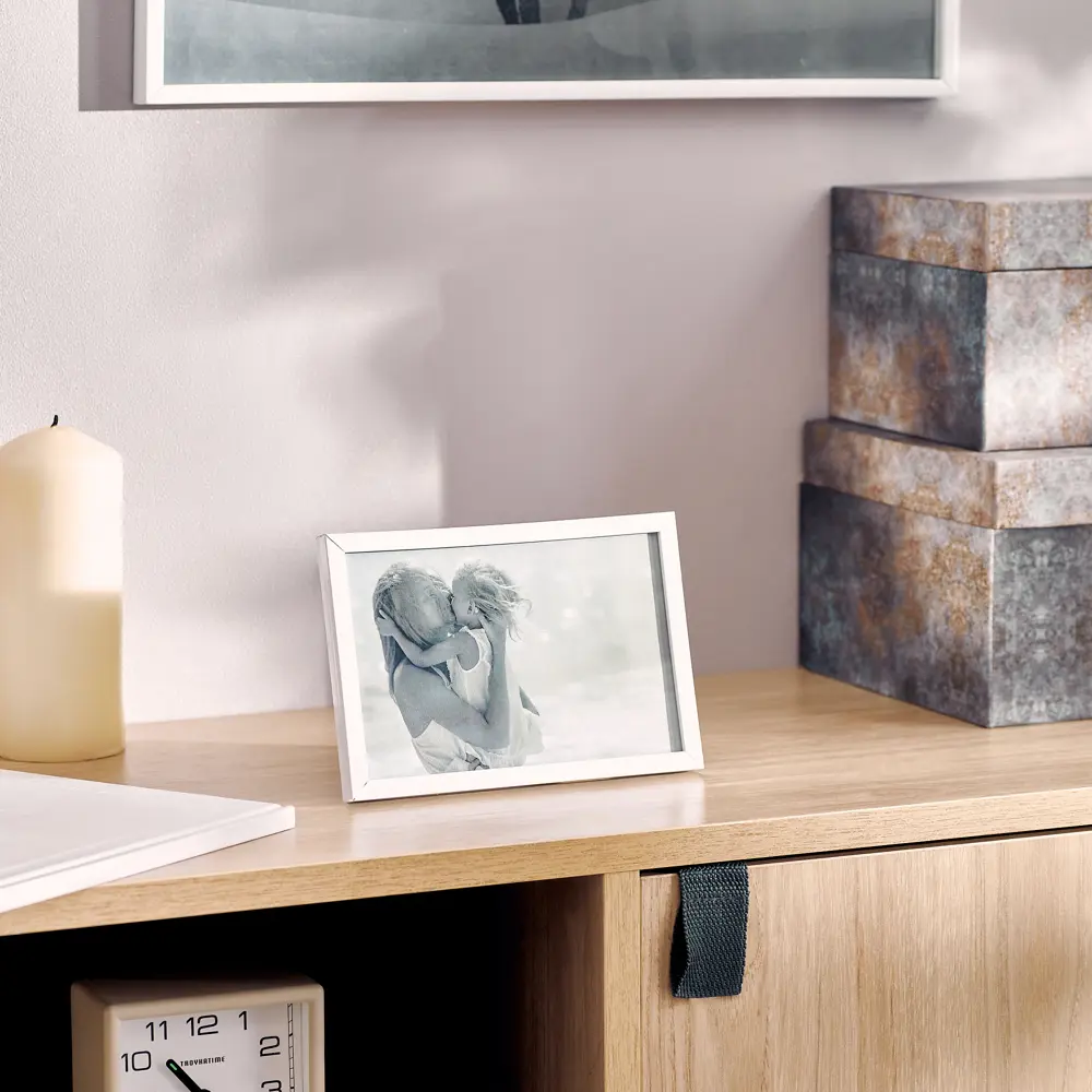 Рамка Inspire Lila 10x15 см пластик цвет белый STLM-2022691 - Вид №3