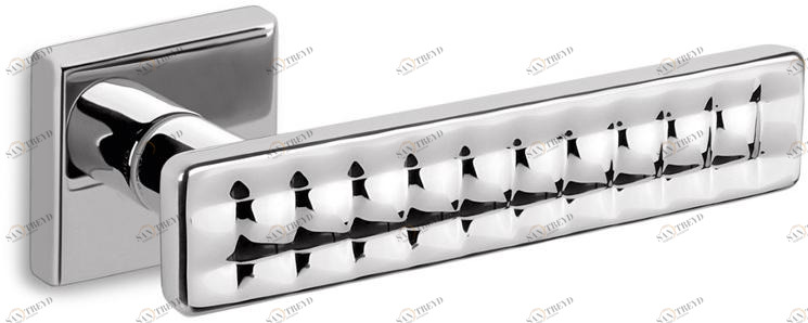 Ento Ручка из латуни на розетке Mabelle sq 6180