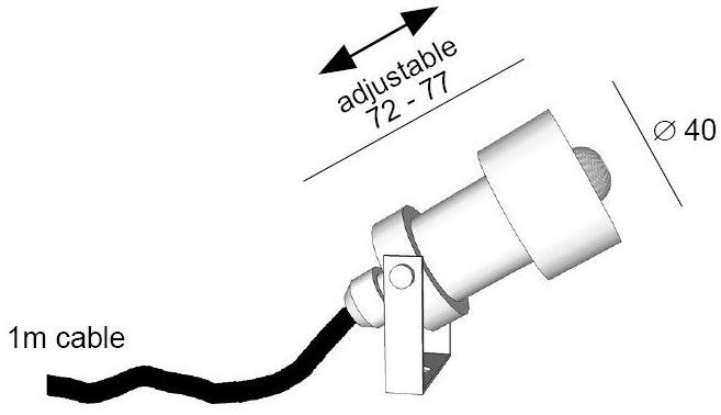 BEL-LIGHTING Регулируемый светодиодный проектор для улицы из анодированного алюминия  7013  - Вид №2