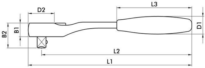 Würth Трещотка 1/4 с переворотом рычага Chiavi a cricchetto 071201401 - Вид №5