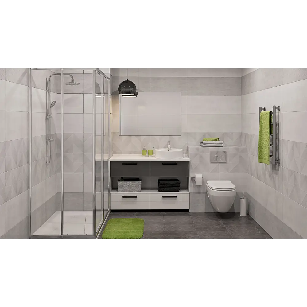 Декор «Скарлет 1» 30х60 см 1.62 м2 цвет серый BELANI STLM-2116716 - Вид №4