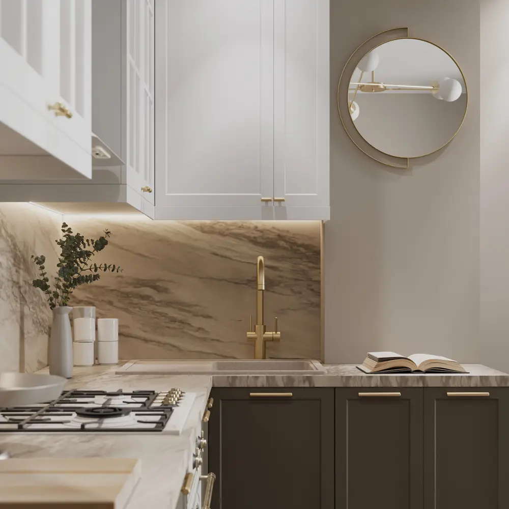 Фасад кухонного шкафа Ньюпорт 39.7x38.1 см KONSENSA МДФ цвет белый Ньюпорт белый STLM-2206696 - Вид №7