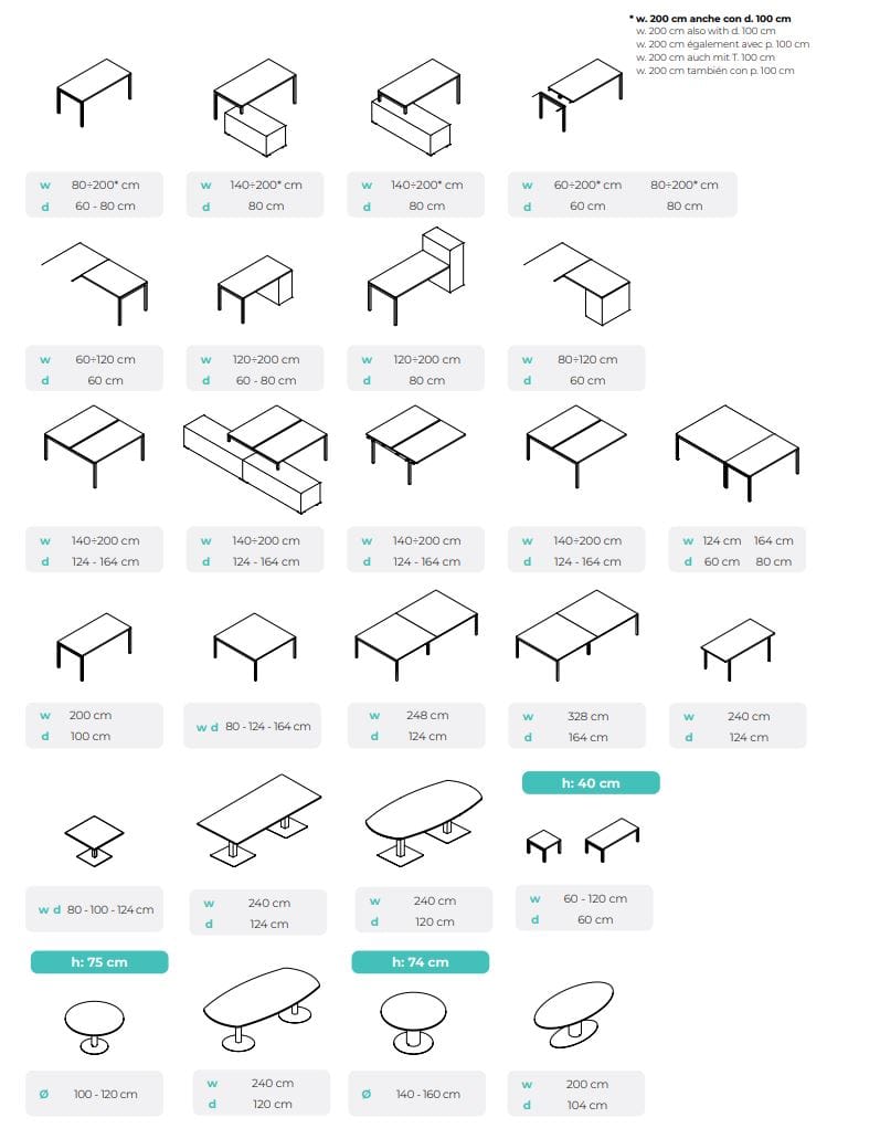 Прямоугольный стол Bralco ARCH-00142300 - Вид №2