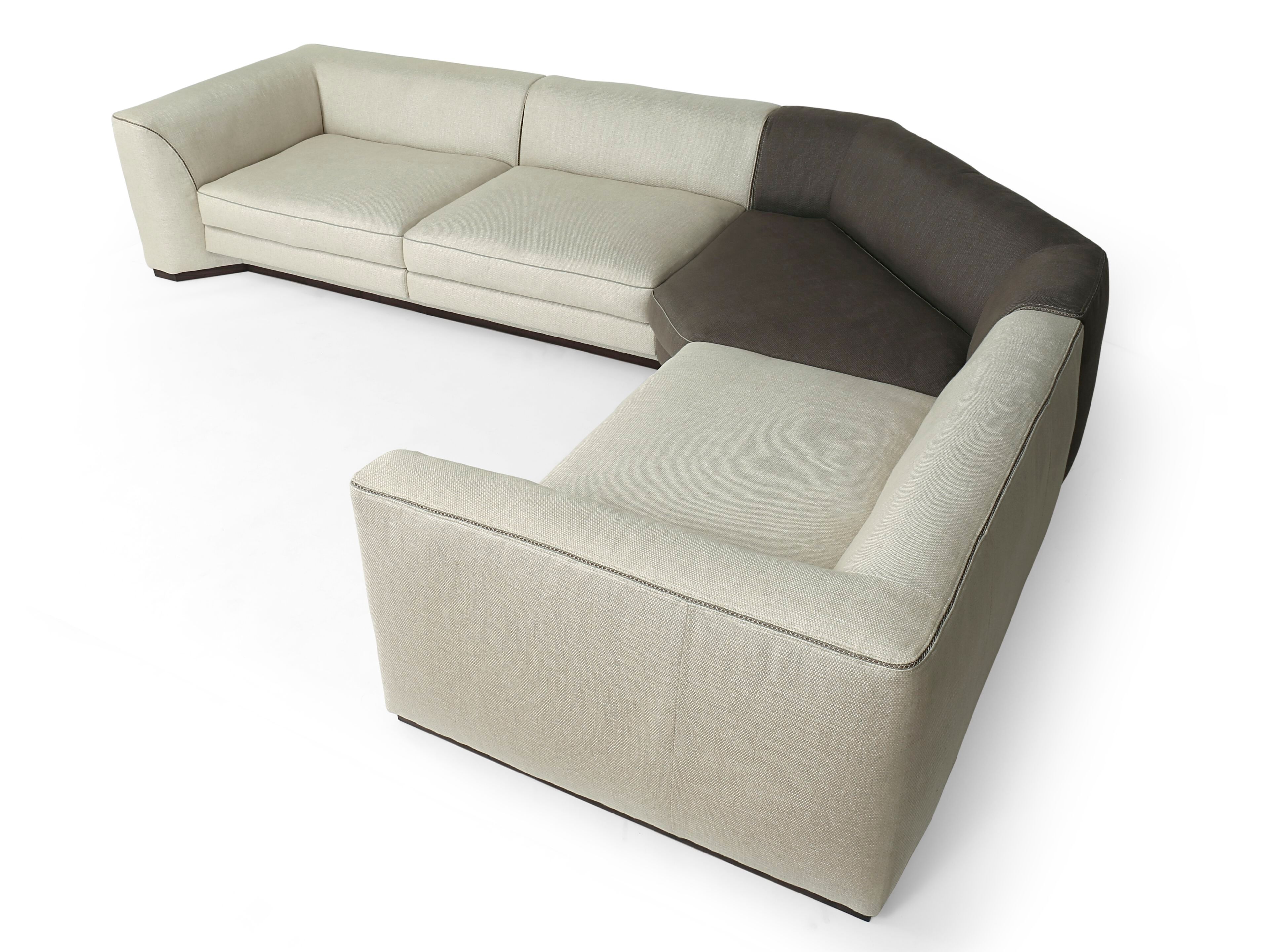 Угловой диван из ткани Borzalino Franklin ARCH-00083609 - Вид №4