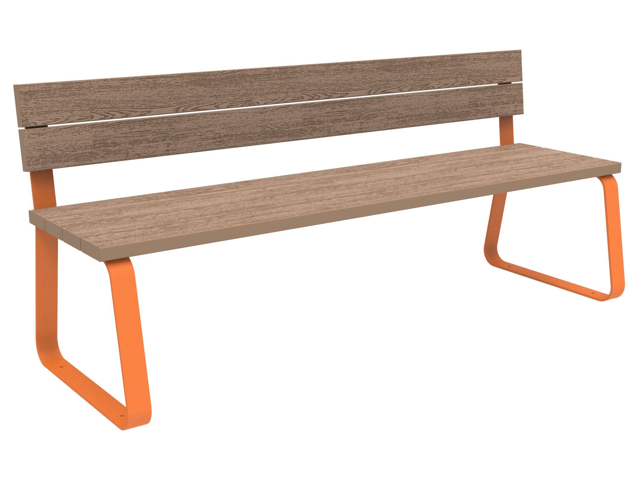 Скамья WPC со спинкой Lazzari Sunny ARCH-00055502 - Вид №3