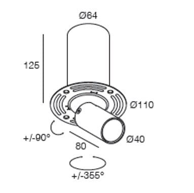 Регулируемый встраиваемый прожектор DGA IN&OUT F ARCH-00145800 - Вид №6