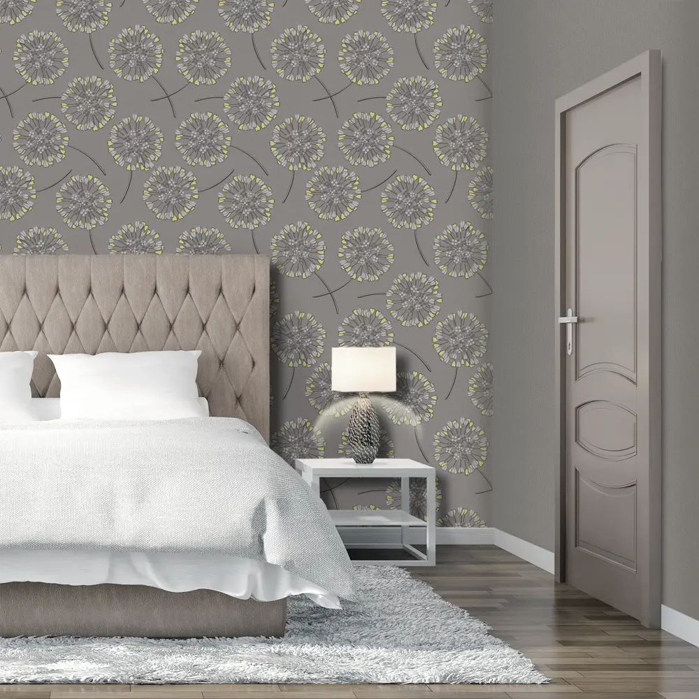 Обои флизелиновые Belvinil Ветерок серые 1.06 м 0286-21 STLM-2118061 - Вид №3