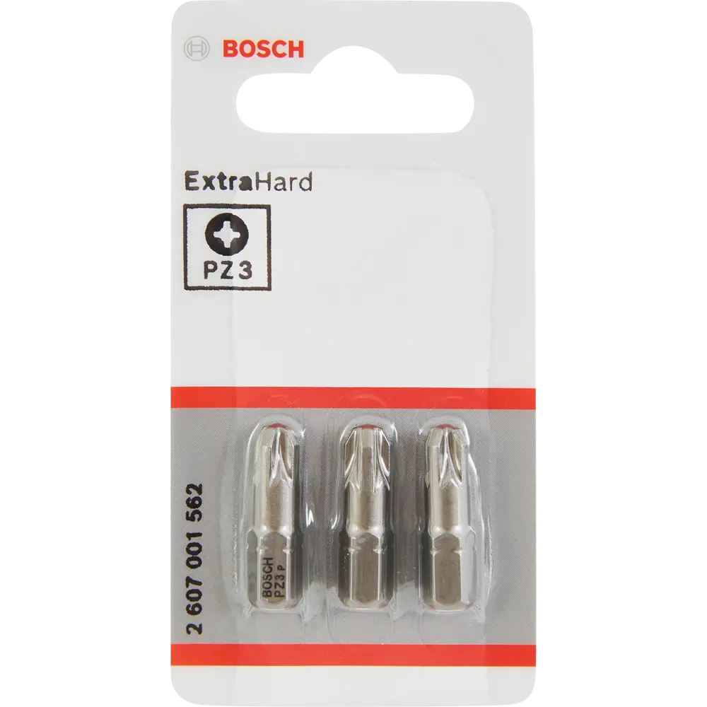 Бита крестовая Bosch Extra Hard 2607001562 PZ3x25 мм, 3 шт BOSCH PROFESSIONAL STLM-2014576 - Вид №1