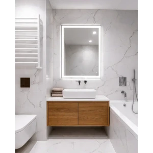 Зеркало в ванную комнату Бостон Лайт 120x80 см с подсветкой