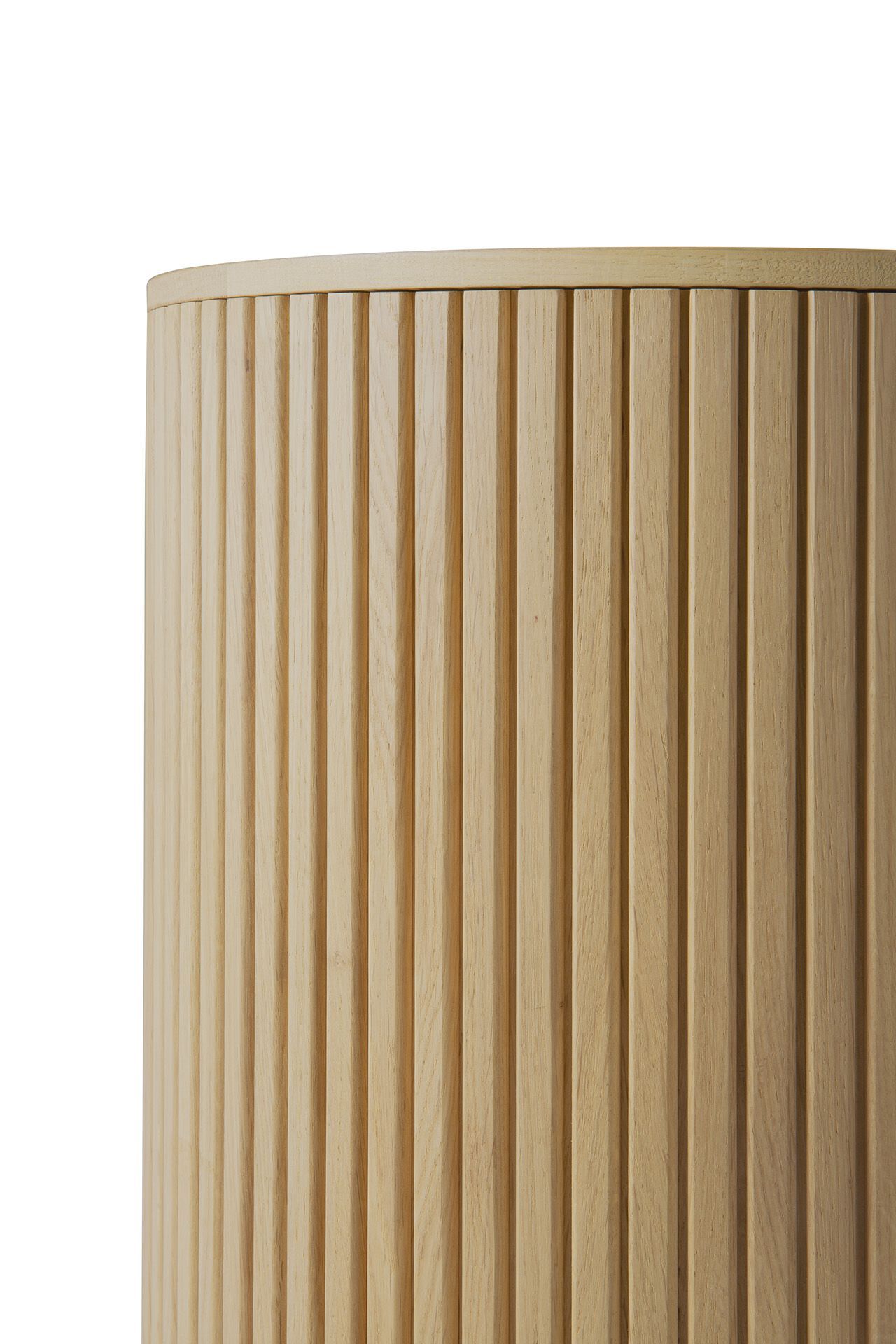 Высокий круглый журнальный столик из дуба с отсеком для хранения Ethnicraft Roller Max ARCH-00131168 - Вид №2