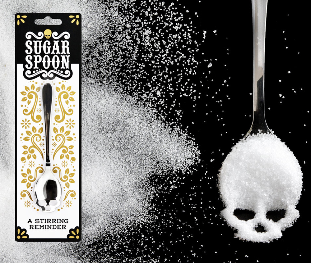 SK SPOONSKULL1 Ложка для сахара skull Suck UK  - Вид №4