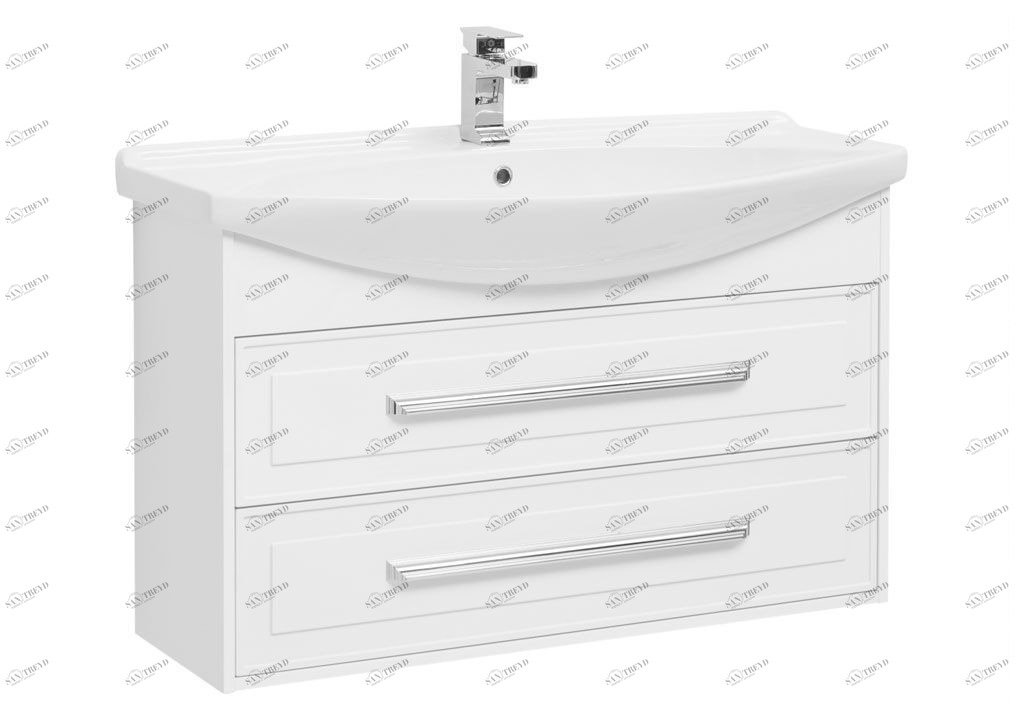 Тумба с раковиной Aquanet Остин 105 белый 0020391900175449