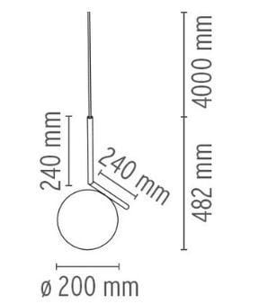 Латунный подвесной светильник In Stock Flos ARCH-00140383 - Вид №3