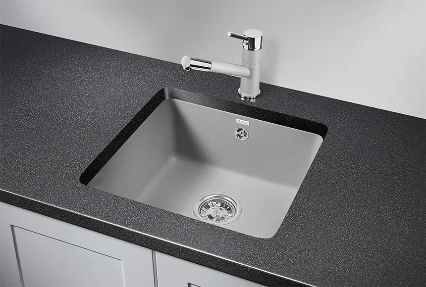 3601, АЛЮМИНИУМ, кухонная мойка, кварц GRANULA 3601-ST79