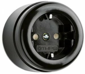 THPG Розетка одинарная бакелитовая электрическая  184200