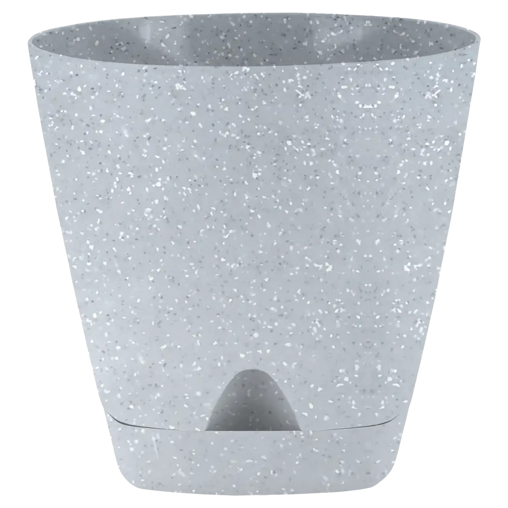 Горшок цветочный Ingreen Stone ø17 h16.5 см v2.5 л пластик серый STLM-2178494 - Вид №1