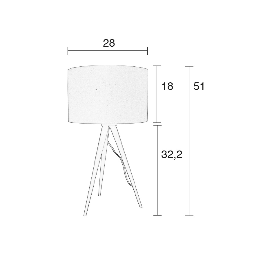 Лампа настольная Tripod, черная Zuiver 5200006 - Вид №11