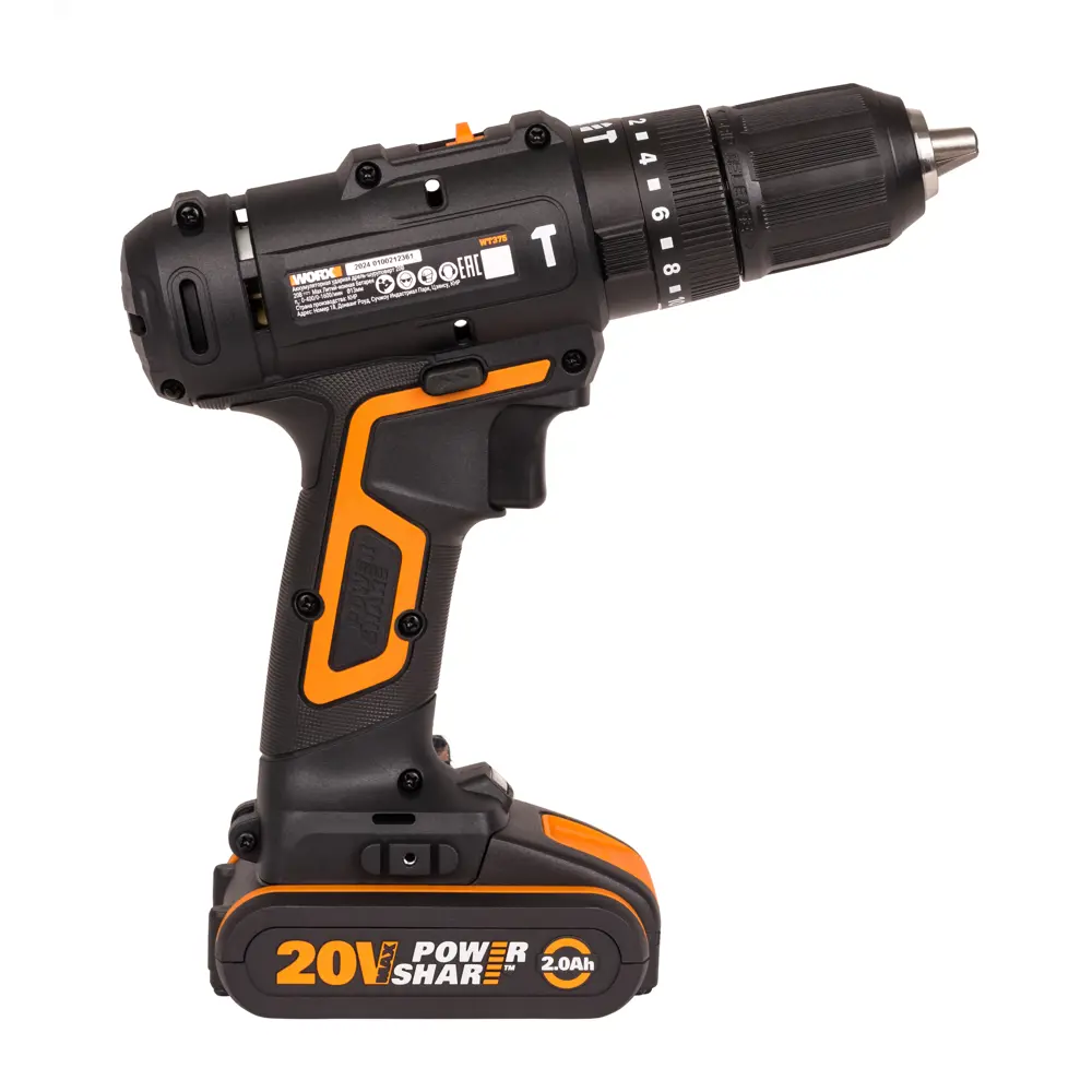 Аккумуляторный шуруповерт Worx WT375 с двумя батареями и кейсом 89352756 STLM-0838906 - Вид №3