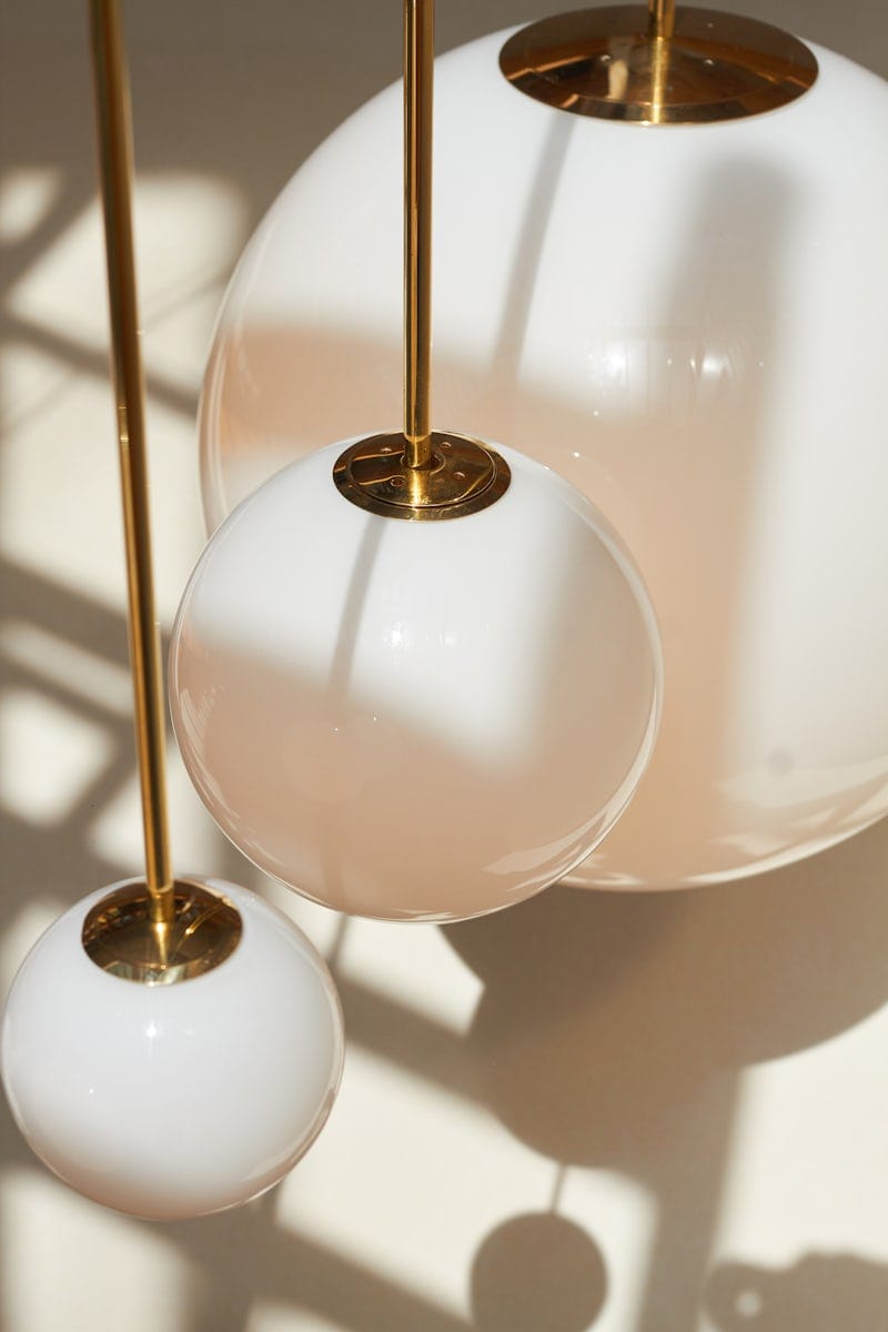 Опаловое стекло светодиодный подвесной светильник Michael Anastassiades Архитектурная латунь ARCH-00070530 - Вид №6