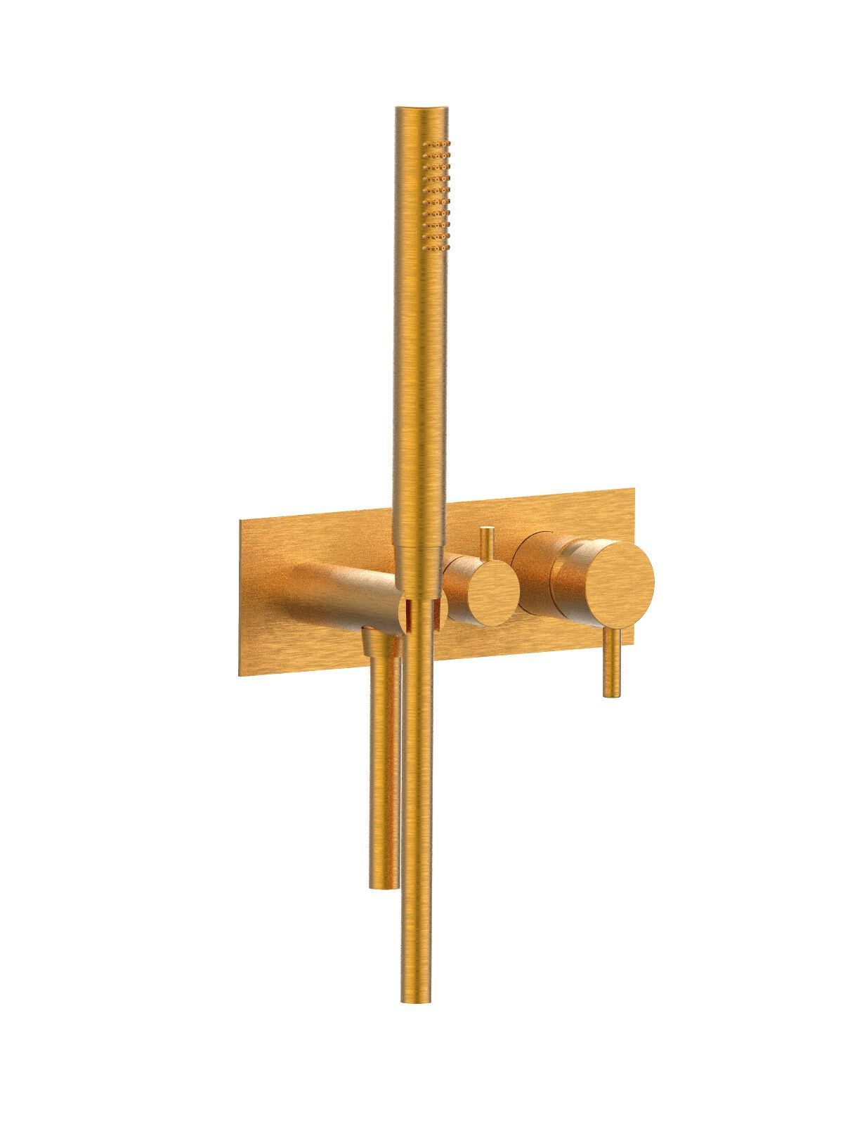 Настенный смеситель для ванны с 3 отверстиями и ручным душем Rubinetterie Frattini отдельная эстетика ARCH-00136591 - Вид №52