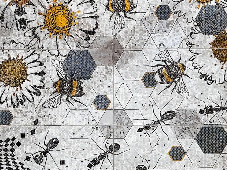 Lithos Mosaico Italia Мозаика из натурального камня Milano design week 2018 sun-id-1499486