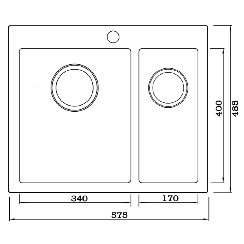 Кухонные мойки Eco Marino SMV-575DR.A SEAMAN  - Вид №1