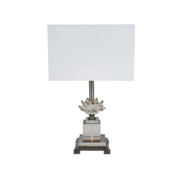 Лампа настольная Fleur 5216 PUSHA ИНТЕРЬЕРНЫЕ 061844 Белый;хром  - Вид №1