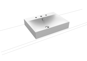 Умывальник KALDEWEI Сталь эмалированная 3042 258 альпийский белый матовый 30423060258