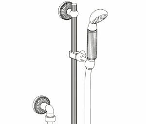 C40-2211 C40-2211 Душевой комплект на раздвижной штанге БОНРОШ Cristal & Bronze BONROCHE