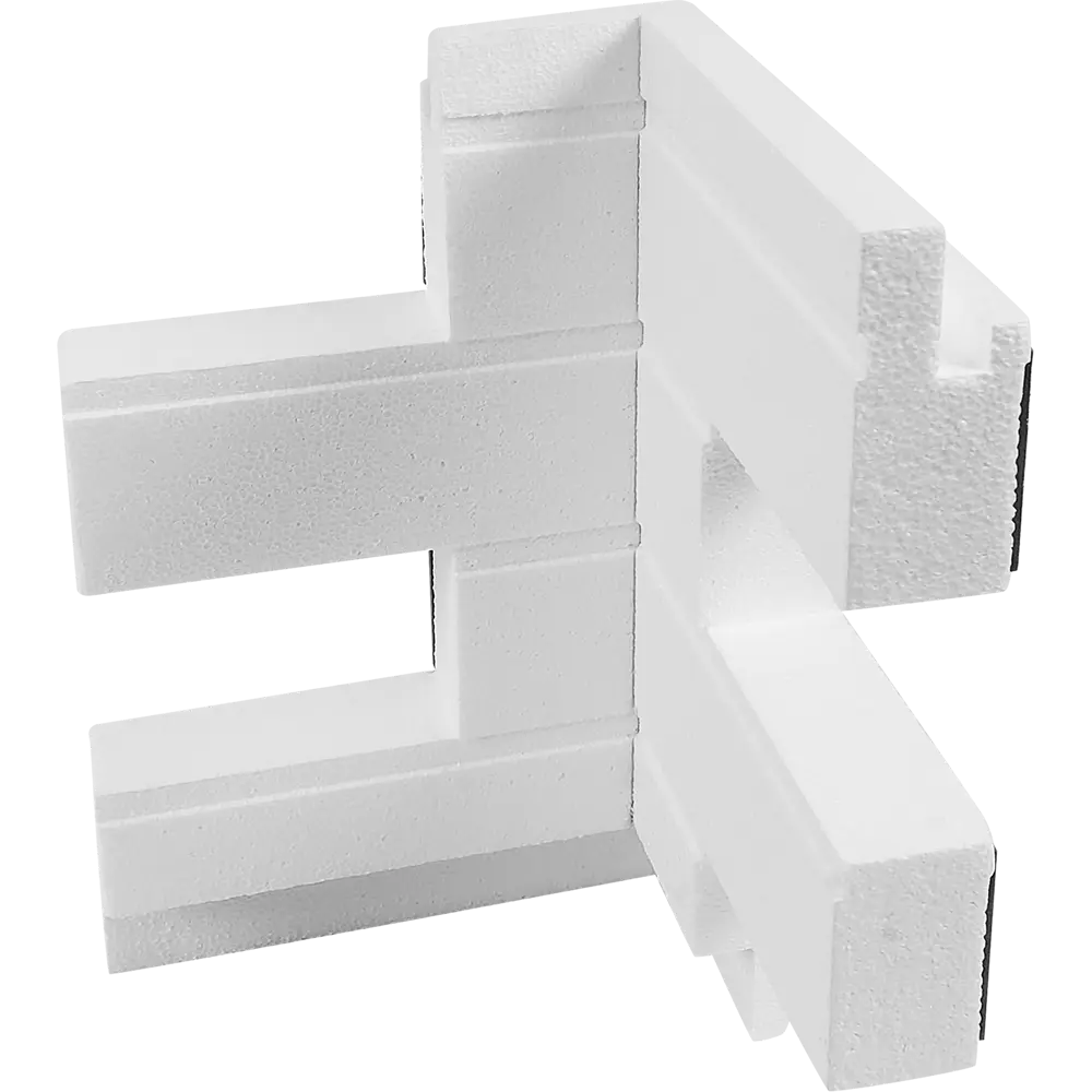 Термопанель наружный угол Мосстрой-31 Brick Stone коричневый 26x25x41x5 см STLM-2023273 - Вид №4
