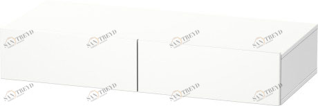 DS827001818 Полочка с ящиком DuraStyle #DS8270 1000 x 440 мм Белый матовый, декор Duravit