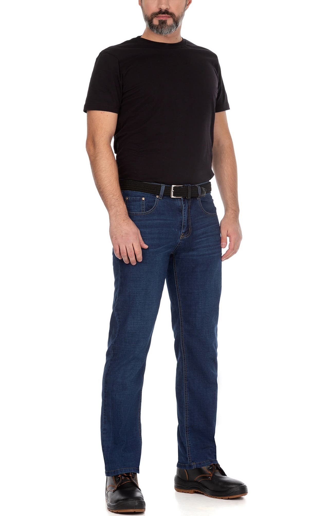 63284 Брюки "Деним" синие  Одежда для официантов  размер 32 (48-50) Спецодежда  - Вид №3