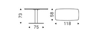 Прямоугольный кожаный стол Cattelan italia RUN LEATHER ARCH-00135729 - Вид №2