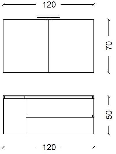 Mobiltesino Лаковая тумба под умывальник с ящиками Incanto sun-id-1461973 - Вид №3