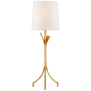 LAAR0820 Настольная лампа Fliana в позолоте с льняным абажуром ijlbrown