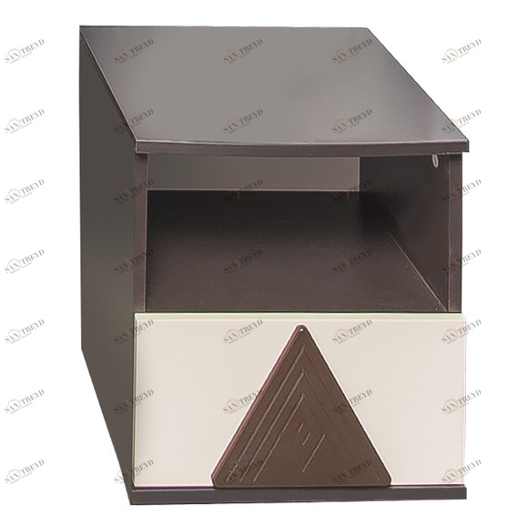 Тумбочка детская с полкой и ящиком "Апачи" МАНДАРИН АПАЧИ 178632 Коричневый Santreyd 