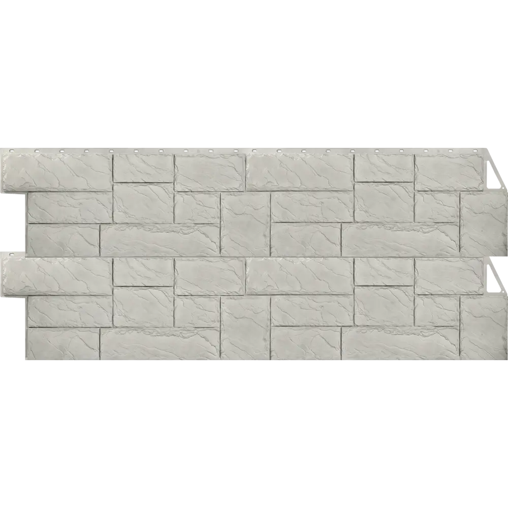 Фасадная панель FineBer Камень крупный мелованный цвет белый Нет STLM-2121499 - Вид №2