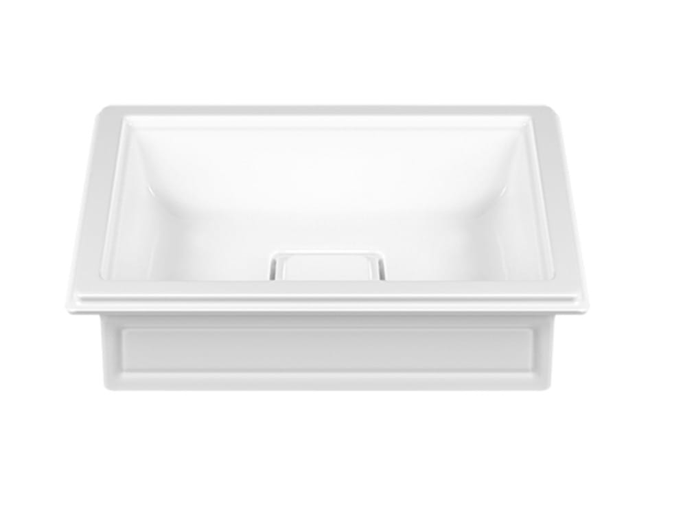 Прямоугольная столешница для рук из Cristalplant® Gessi элегантность ARCH-00096501 - Вид №1