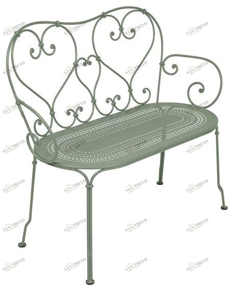 Fermob Садовая скамейка из стали с подлокотниками 1900 2204 