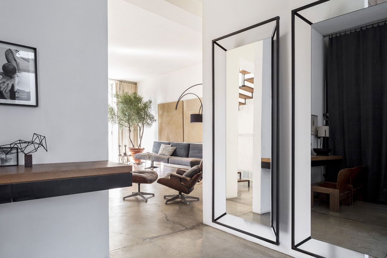 Настенное железное зеркало с рамкой Mogg TIMELESS ARCH-00093503 - Вид №3