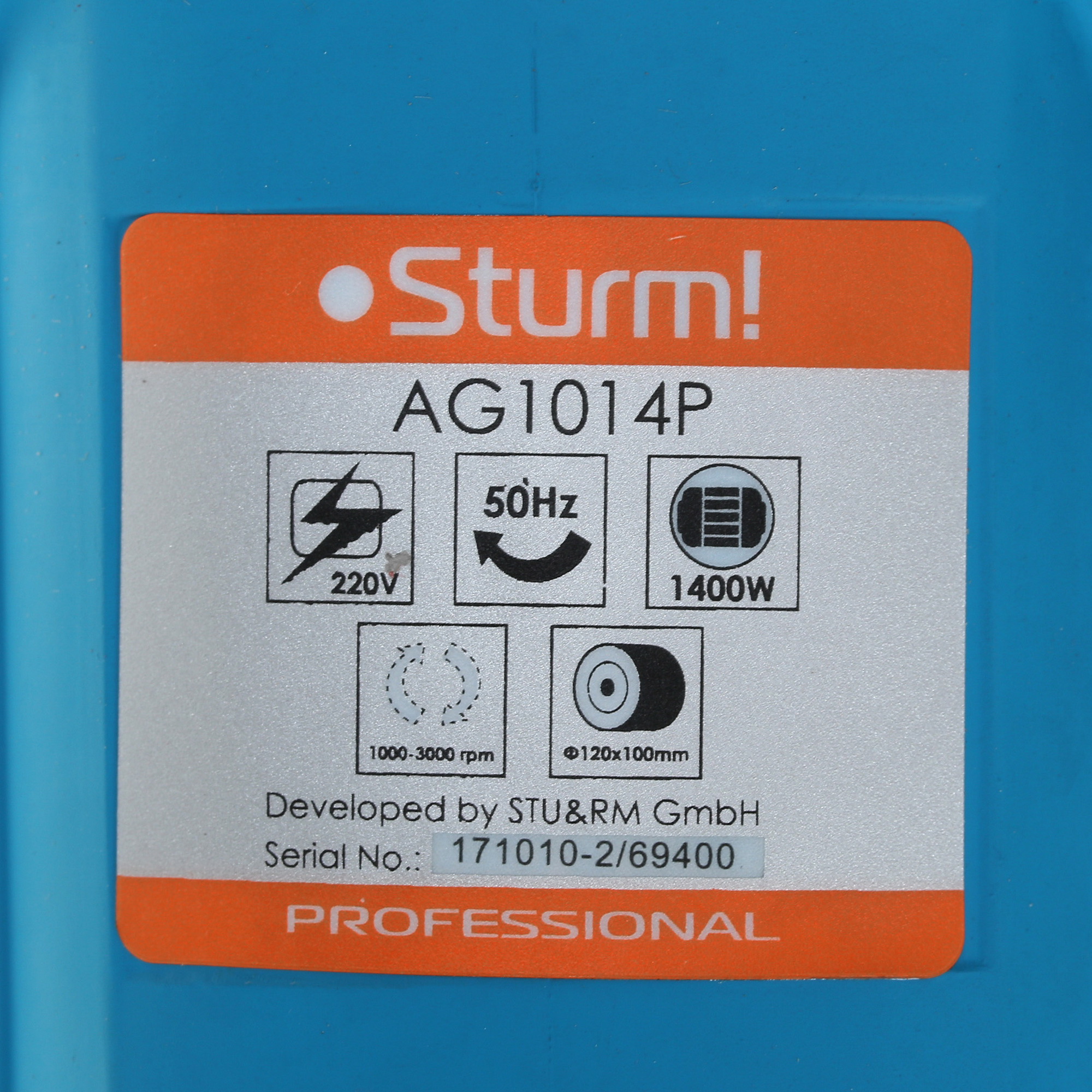 Щеточная шлифовальная машинка Sturm! AG1014P 1085982 STDN-0136293 - Вид №4