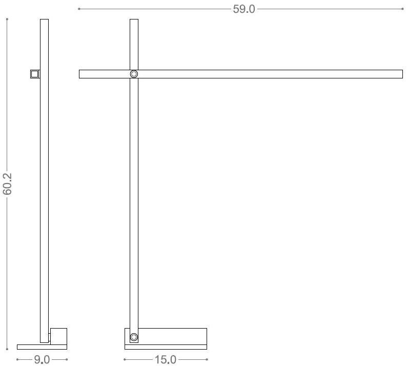 PURALUCE Настольная светодиодная лампа с регулируемой высотой из алюминия sun-id-1447104 - Вид №5