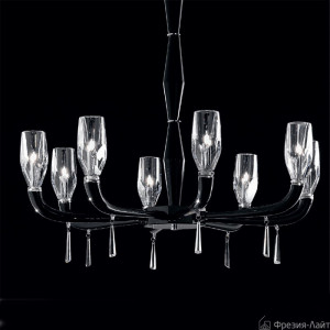 De Majo FLUTE K6 0FLUT0K06 nero люстра потолочная