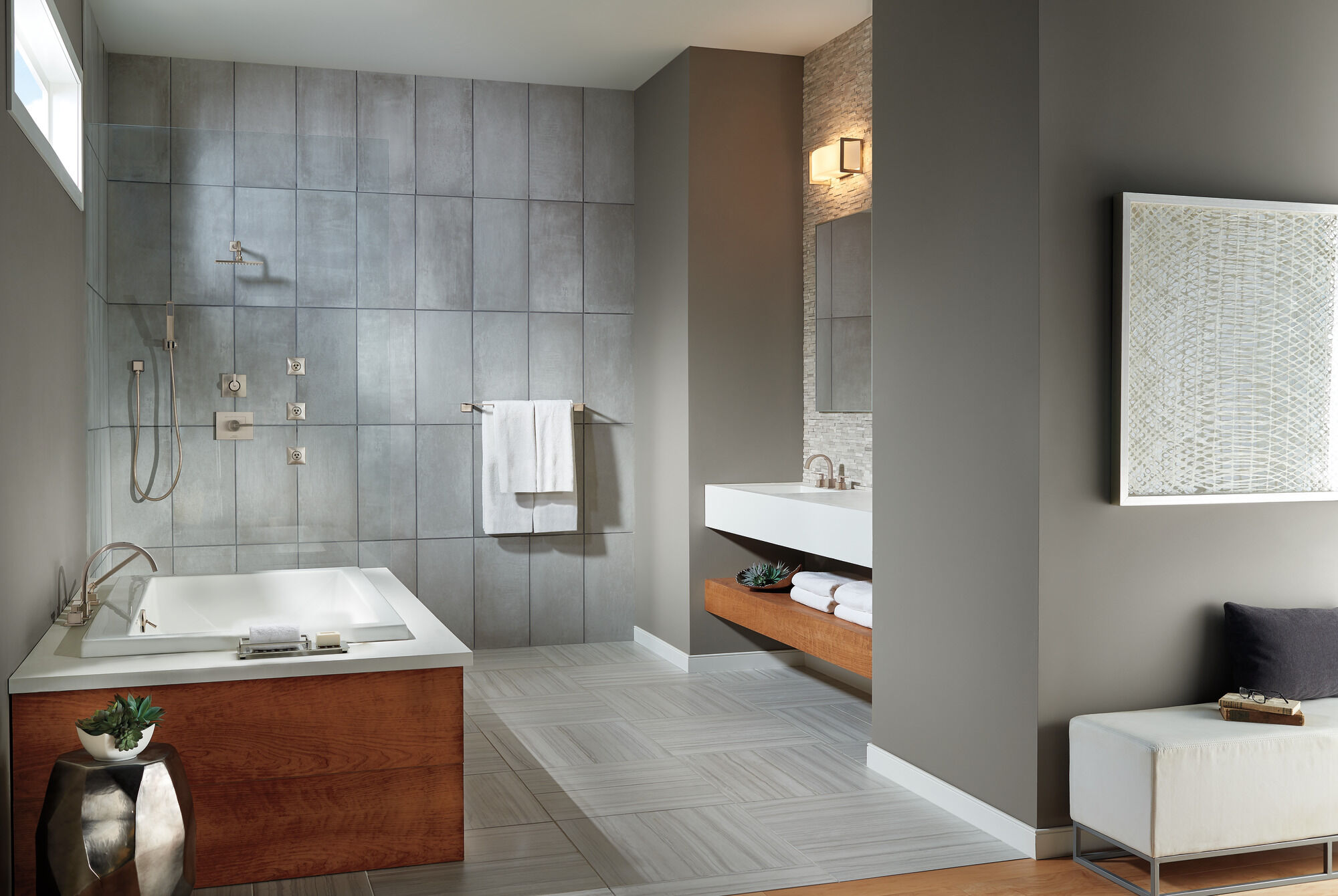 T4753-SS Римская ванна с ручным душем Delta Faucet Vero Нержавеющая сталь - Вид №5