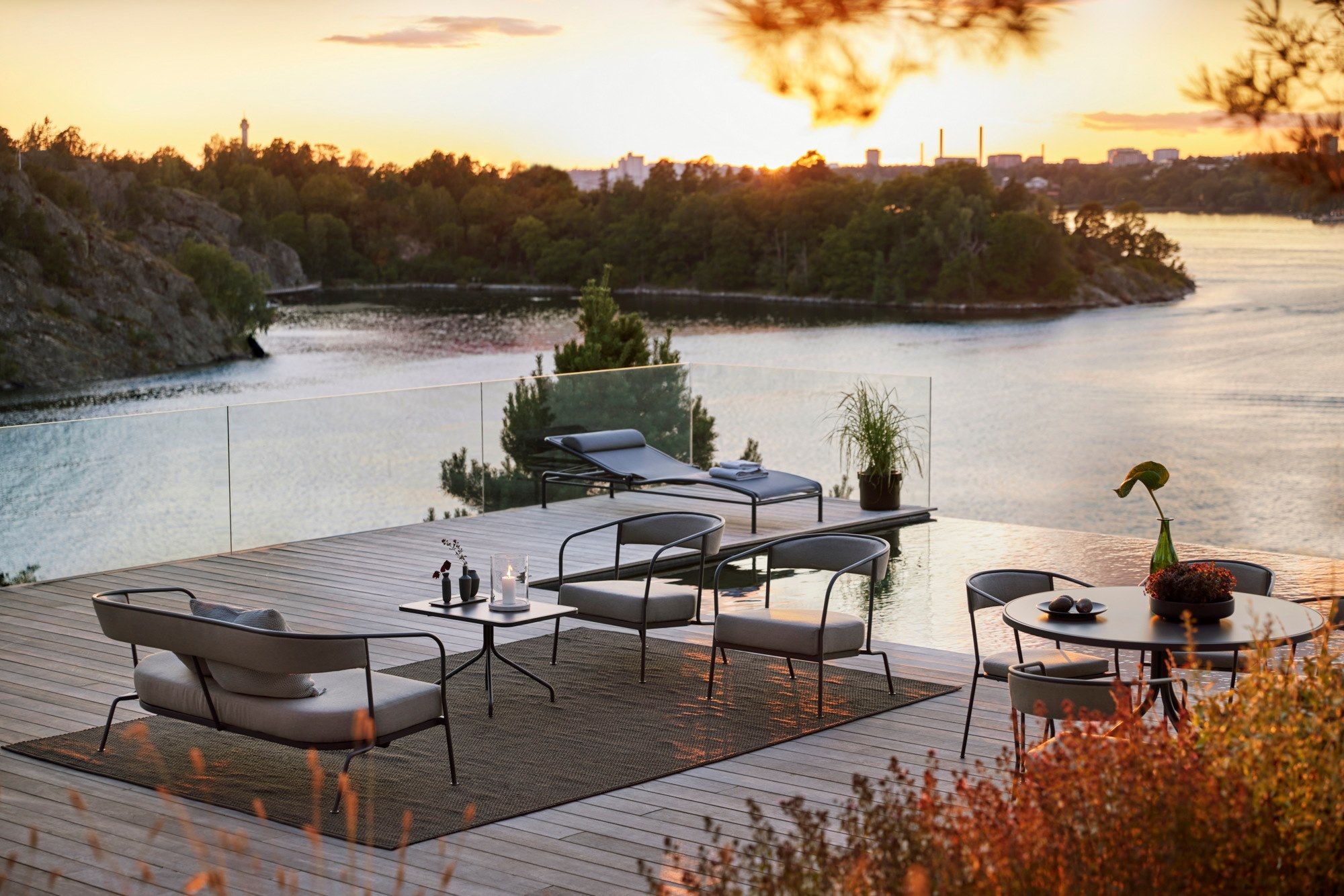 Круглый металлический садовый стол Skargaarden Arholma ARCH-00151366 - Вид №5