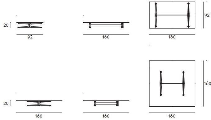 Living Divani Журнальный столик из стали и стекла Floyd sun-id-1350597 - Вид №1