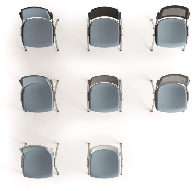 IBEBI Штабелируемый стул с огнестойкой обивкой sun-id-1464766 - Вид №13