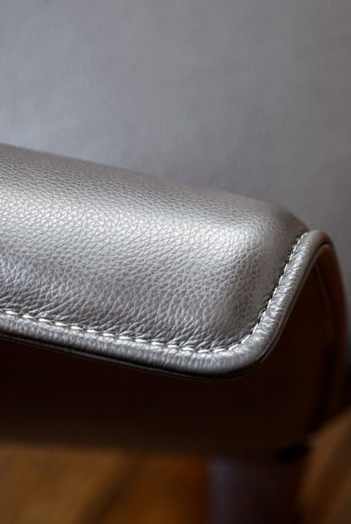 Кожаное вращающееся кресло с подлокотниками Poltrona Frau коллекция-диваны и кресла ARCH-00012687 - Вид №4